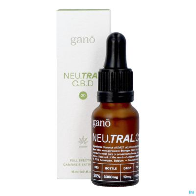 Gano Care Neutral 20% CBD oil 15 ml